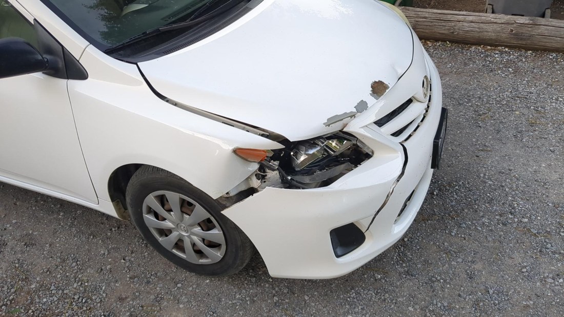 A real submitted collision photo